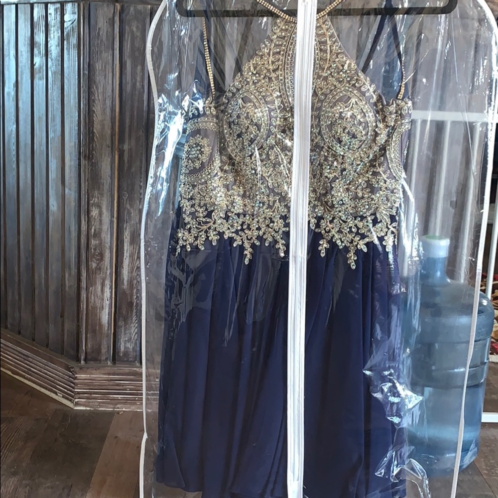 💎Beautiful navy blue homecoming or fancy dress💎